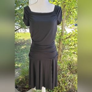 Black Ruched Dress
